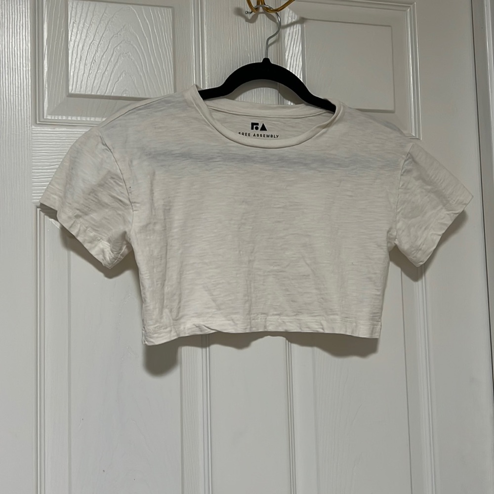 Cream Crop Top